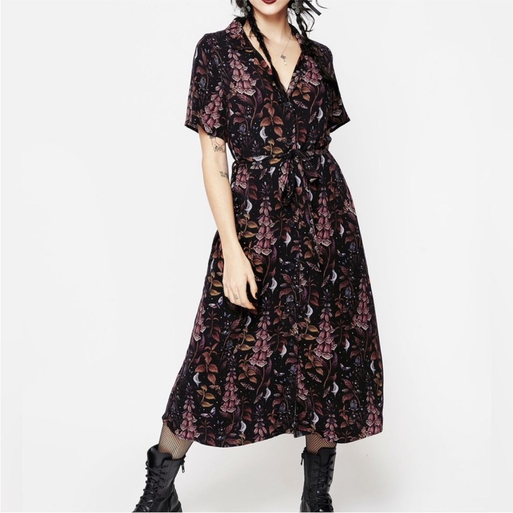 Disturbia Foxglove Shirt Dress